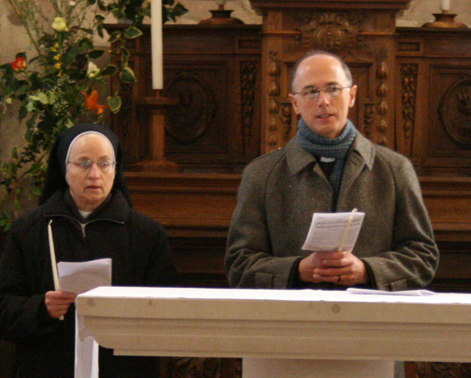 Generaloberin Schw. Francoise-Bernadette Beuzelin OSFS und Generaloberer P. Aldino Kiesel OSFS