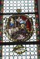 Franz von Sales in der Krise: 
Glasfenster in der Wallfahrtskirche Maria Bründl in Bad Leonfelden, Österreich