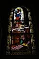 Franz von Sales in der Krise:
Franz von Sales betet vor der Madonna in Saint Etienne des Gres im Januar 1587 und beendet seine schwere Krise. Glasfenster in der Kirche Neully sur Seine bei Paris, wo die Madonna heute steht.