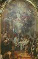 Gemälde  in der Peterskirche (Seitenaltar), Wien, 1. Bezirk, Österreich: Dargestellt ist das Wunder, das zur Heiligsprechung anerkannt wurde. Die Erweckung eines ertrunkenen Mädchens auf die Fürsprache des hl. Franz von Sales.