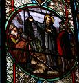 Von 1594 bis 1598 missioniert Franz von Sales erfolgreich den Chablais. Glasfenster in der Alten Pfarrkirche Franz von Sales in Paris, Frankreich (Ausschnitt).