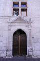 Eingang zum Haus Lambert, ehemaliges Bischofshaus des heiligen Franz von Sales von 1602-1610 in Annecy, Frankreich