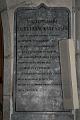 Gedenktafel - 2. Teil - in der Kathedrale von St. Pierre, Annecy, Frankreich. Auf dieser steht, was Franz von Sales in dieser Kirche alles gefeiert hat: Besitzergreifung der Kathedrale (14.12.1604); Weihen von 1602-1622); Aufbahrung seiner Gebeine am 24.1.1623; Aufbewahrung seiner Gebeine während der französischen Revolution