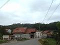 Blick auf Les Allinges im Chablais, Frankreich. Hier wohnte Franz von Sales in den ersten Monaten seiner Chablaismission. Heute stehen von der einstiegen Festung nur noch Ruinen.