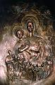 Bronzerelief in der Pfarrkirche Franz von Sales, Jülich, Nordrheinwestfalen von H. Scherl: Die Sales-Madonna