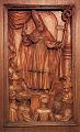 Holzrelief Kirche St. Hippolyth in Thonon, Frankreich