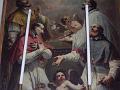 Franz von Sales (rechts unten) und Katholische Reformer, links Karl Borromäus, im Dom von Belluno, Italien