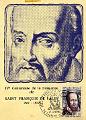 Franz von Sales Briefmarke anlässlich des 400. Geburtstags 1567-1967
