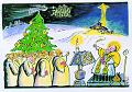 Franz von Sales und Weihnachtskrippe4: 
Grafik von Herman Focke, Niederlande, 2002.