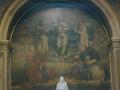 Verehrung des allerheiligsten Altarssakramentes durch Franz von Sales, Gemälde von L. Janmot in der Kirche des hl. Franz von Sales in Lyon, Frankreich (ehemalige Kirche der Heimsuchung)