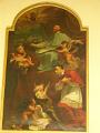 heiliger Antonius von Padua, heiliger Franz von Sales, heiliger Karl Borromäus, Gemälde im Heimsuchungskloster von Bologna, Italien
