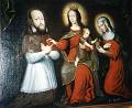 Franz von Sales, Maria mit Jesuskind und Anna. Gemälde Benoît Alhoste zugeschrieben (1620-1677) im Museum von Brou, Bourg-en-Bresse, Frankreich. Stammt vermutlich aus dem Heimsuchungskloster von Brou.